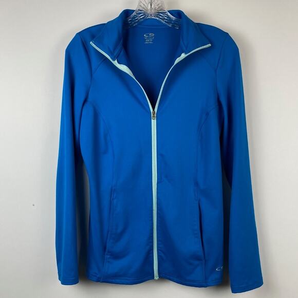 Women's CHAMPION Blue Full-Zip Athletic Jacket Pockets Size XS - Picture 2 of 9